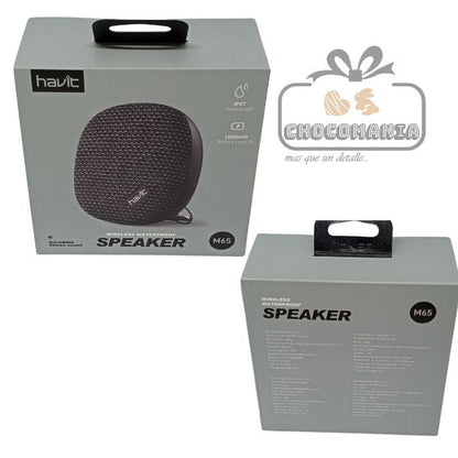 PARLANTE BLUETOOTH HAVIT IMPERMEABLE 5 WATTS NEGRO - CHOCOMANIA