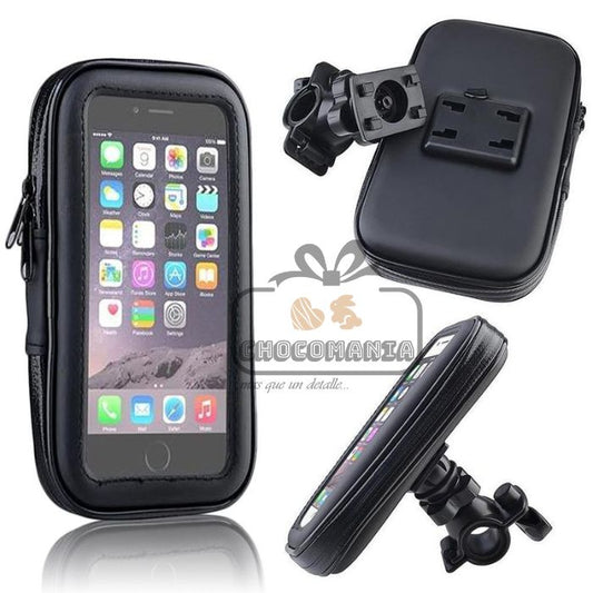 ESTUCHE PARA CELULAR MONTAJE MOTO/BICICLETA HASTA 6,2 PULGADAS - CHOCOMANIA