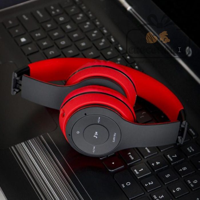 AUDIFONO BLUETOOTH HAVIT FM/MP3 HV-H2575BT NEGRO-ROJO - CHOCOMANIA