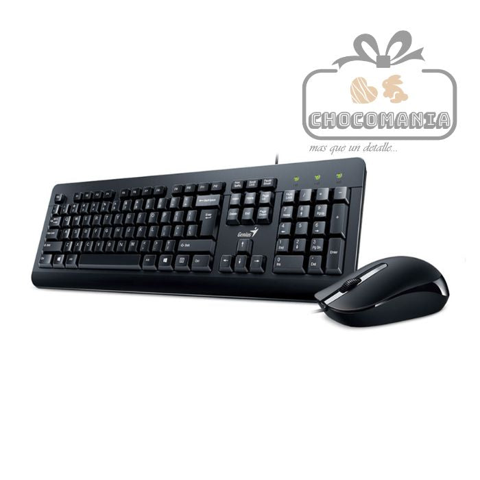 COMBO GENIUS TECLADO Y MOUSE KM-160 ALAMBRICO - CHOCOMANIA