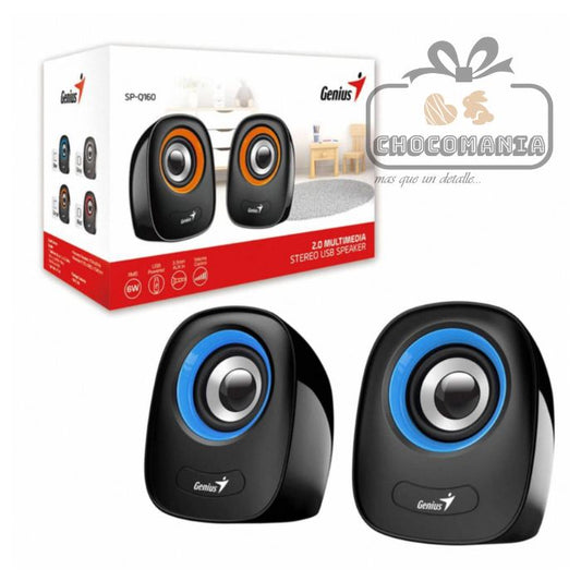 PARLANTE GENIUS SP-Q160 AZUL PARA COMPUTADOR - CHOCOMANIA
