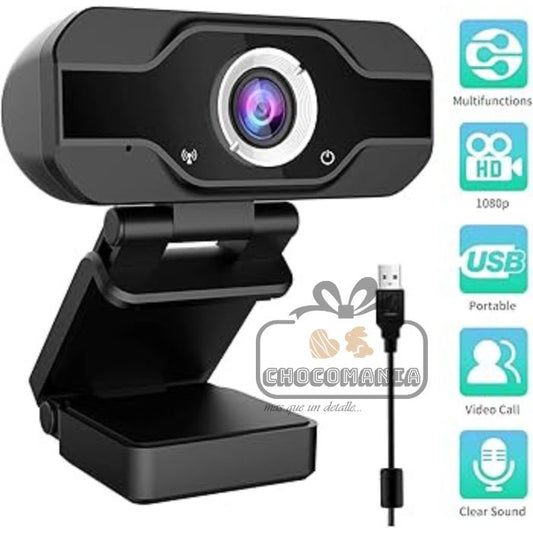 CAMARA WEB FULL HD 1080 MICROFONO INCORPORADO - CHOCOMANIA