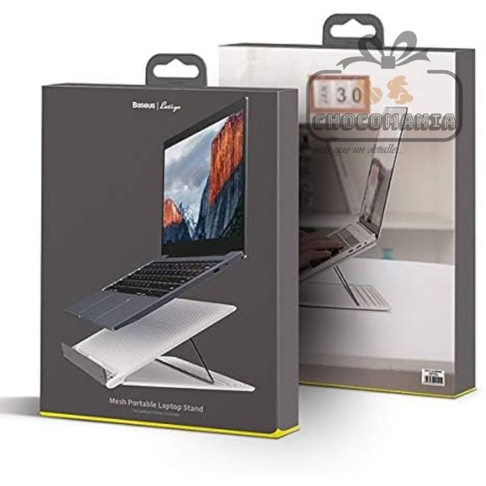 SOPORTE PLEGABLE DE LAPTOP BASEUS SUDD-2G BLANCO CON GRIS - CHOCOMANIA