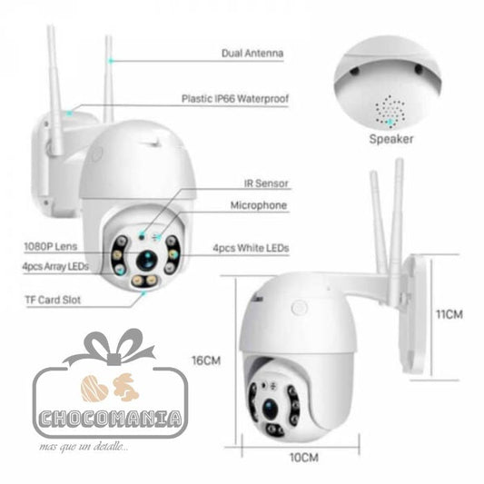 Cámara De Seguridad Robótica Para Exteriores IP66 Modelo CHE-YY-66 - CHOCOMANIA