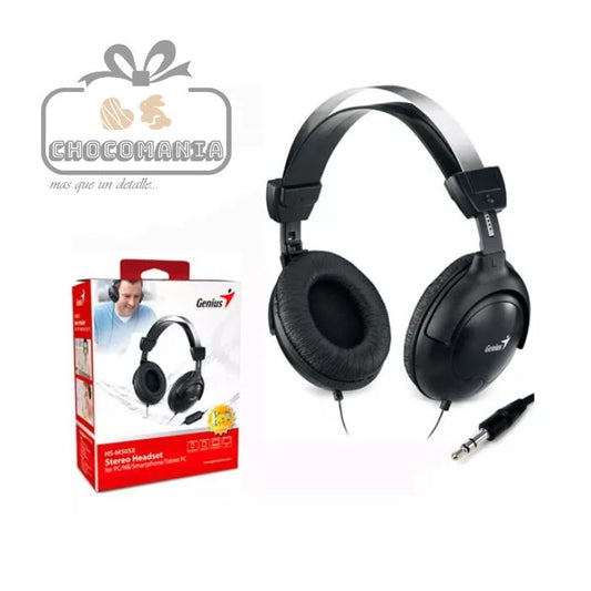 AUDIFONOS TIPO DIADEMA GENIUS CON MICROFONO/CONTROL VOLUMEN HS-M505X - CHOCOMANIA