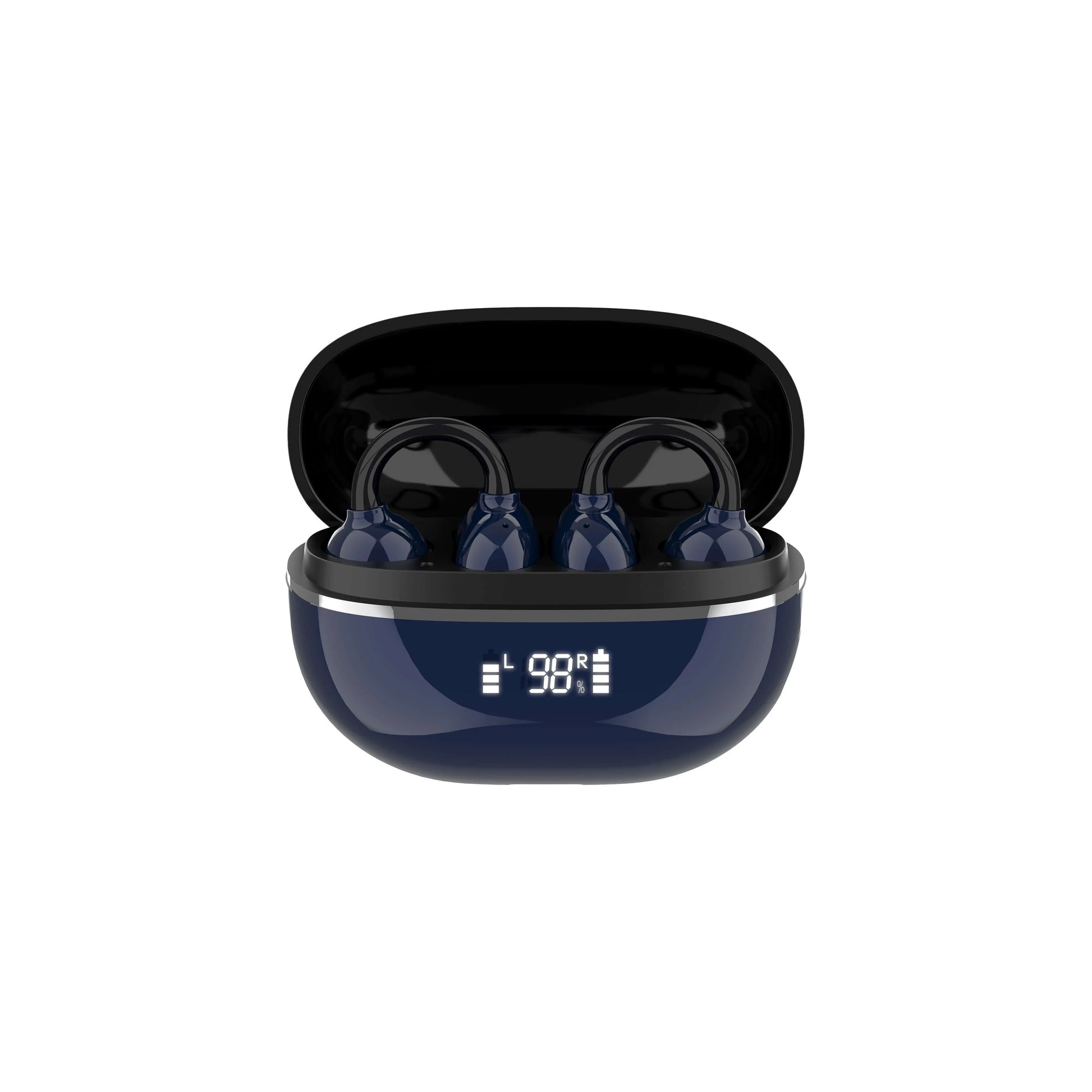 LDNIO T09 con BT 5.4, baja latencia, control táctil y estuche 400 mAh (USB-C). Diseño abierto con clip y reducción de ruido. Envíos a todo el Perú.