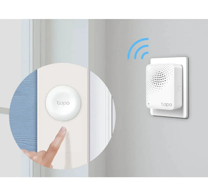Tapo H100 conecta hasta 64 dispositivos Tapo, actúa como alarma y timbre inteligente. Control total desde la app. ¡Crea tu hogar inteligente hoy!