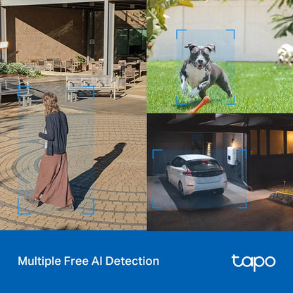 Cámara Tapo C520WS: 2K, giro 360°, visión nocturna color, detección IA, alarma personalizada y protección IP66. ¡Seguridad exterior de alto nivel!